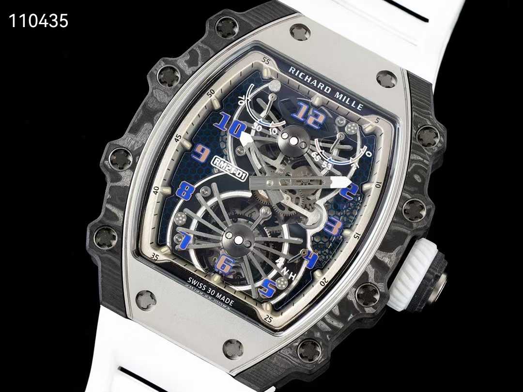 리차드밀 RM21-02 투르비용 에어로다인 뉴버젼 카본블랙 화이트 시계 워치